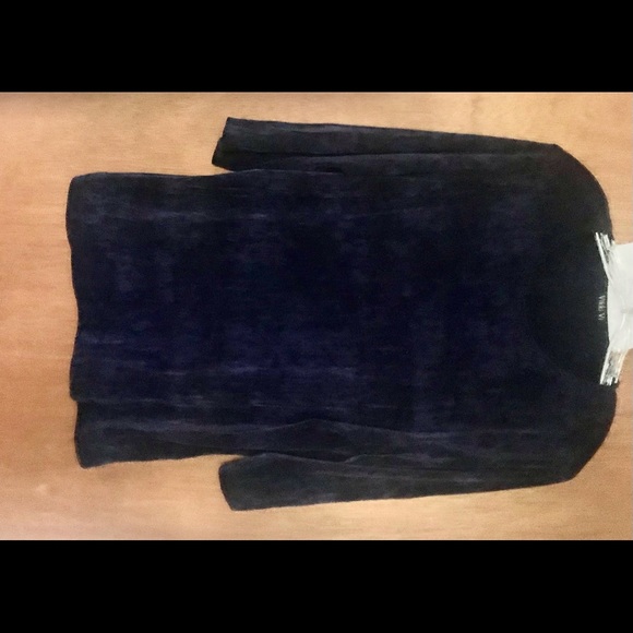 New Blue with Silver Shimmer Vikki Vi Top with 1X Maternity made in USA - Picture 14 of 16